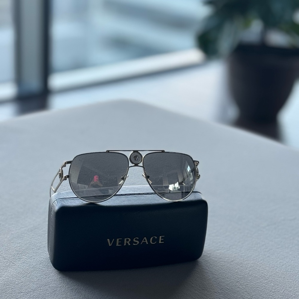 AUTHENTIC Versace sunglasses gold frames